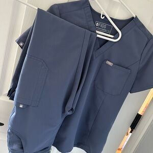 Figs Women's Scrub Set in Slate Blue